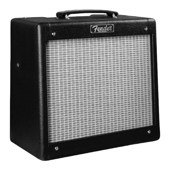 Fender Pro Junior III Bedienungsanleitung