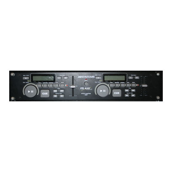 JB Systems CD 410 Bedienungsanleitung