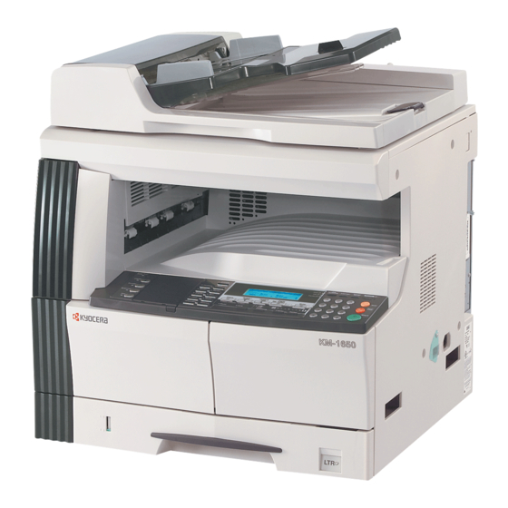 Kyocera KM-1650 Anwenderhandbuch