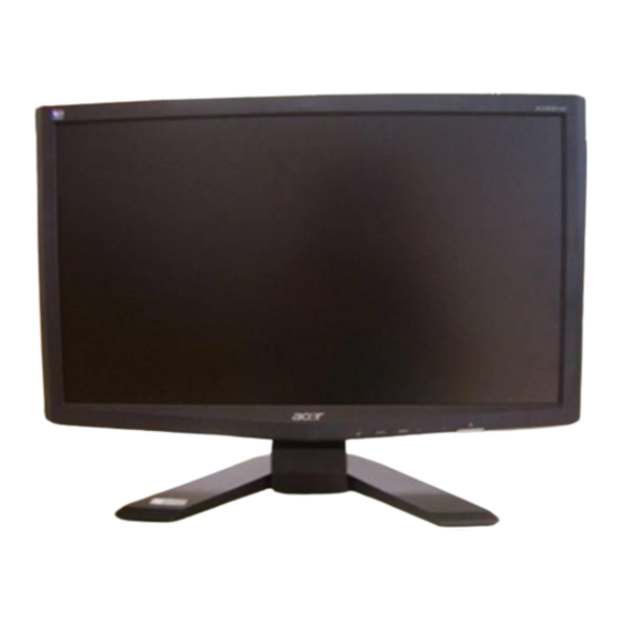 Acer X193HQL Bedienungsanleitung