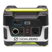 GOAL ZERO YETI 150 Handbuch