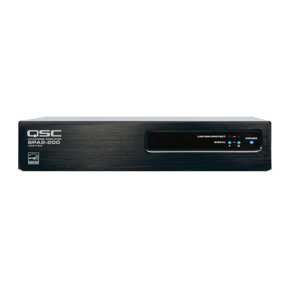 QSC SPA2-60 Installationsanleitung