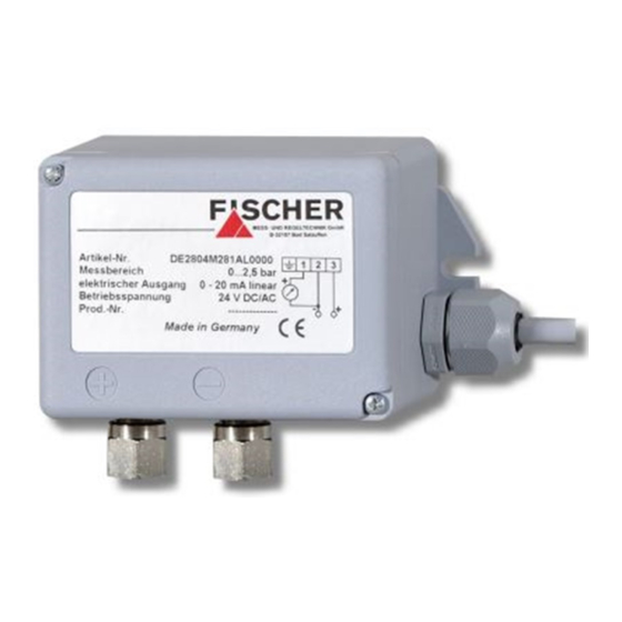 FISCHER DE28 Betriebsanleitung