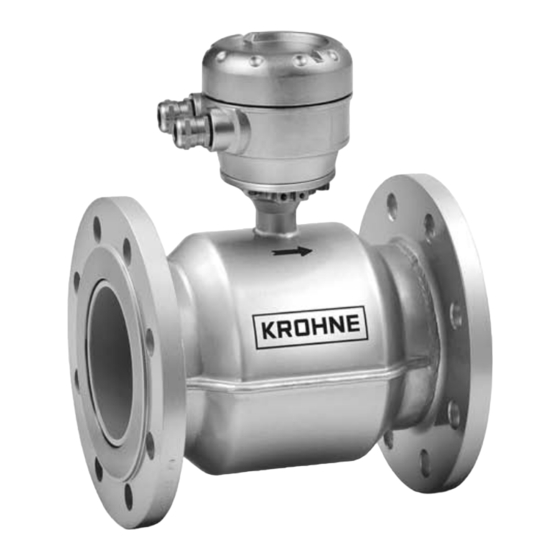 KROHNE WATERFLUX 3000 Bedienungsanleitung