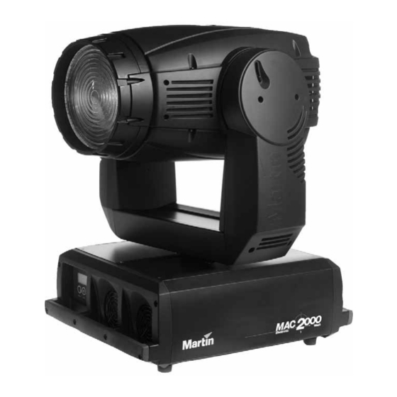 Martin Professional MAC 2000 WASH Handbuch