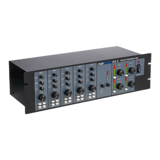 thomann swissonic ZM 4 Bedienungsanleitung