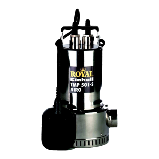 Einhell Royal TMP 501/1-S NIRO Bedienungsanleitung