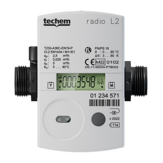 techem radio L2 Bedienungsanleitung