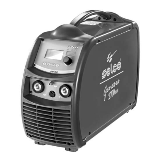 Selco genesis 2700 TLH Betriebsanweisung