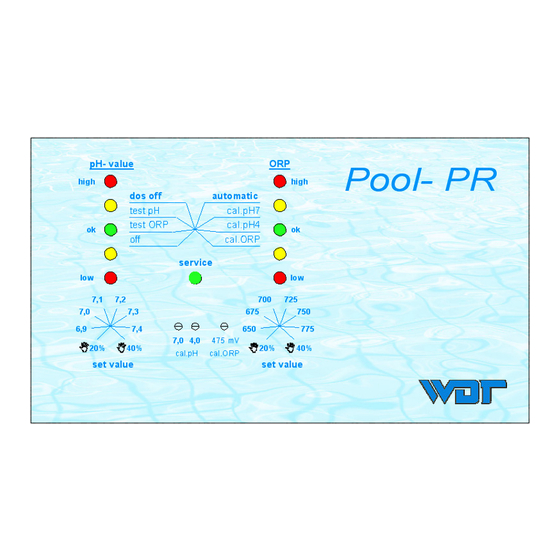 WDT POOL PR – 2S Bedienungsanleitung