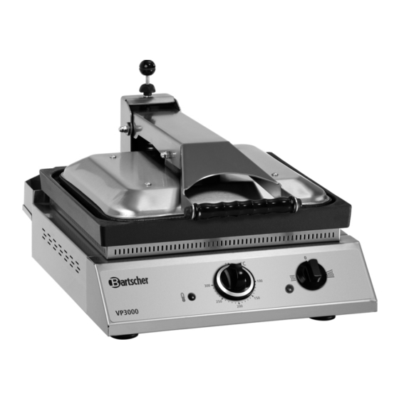 Bartscher VP3000 Original-Gebrauchsanleitung