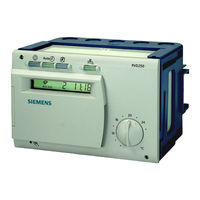 Siemens RVD250-A Bedienungsanleitung