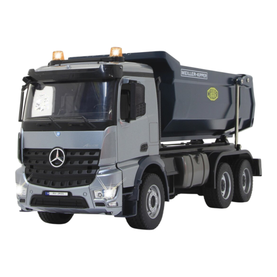 Jamara Muldenkipper Mercedes-Benz Arocs Metal Meiller 2,4GHz Gebrauchsanleitung