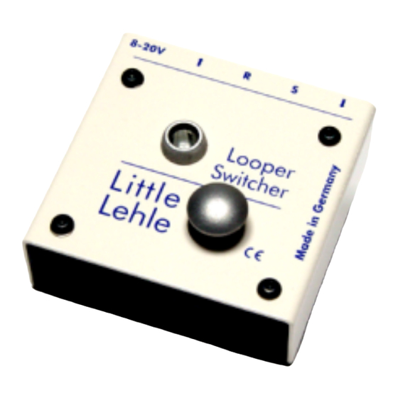 Lehle Little  Bedienungsanleitung