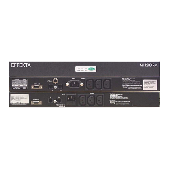 Effekta RMI 600 Handbuch