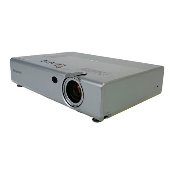 Panasonic PT-LB10NTE Bedienungsanleitung
