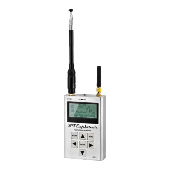 Monacor RF-EXPLORER/3 Anleitung