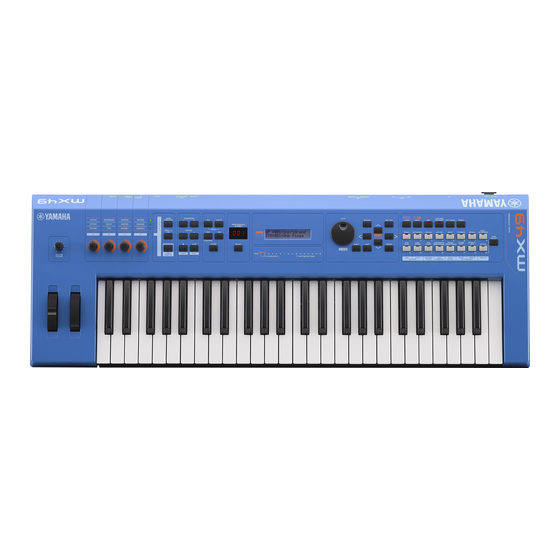 Yamaha mx 49 Bedienungsanleitung