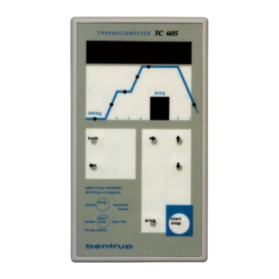 Bentrup TC 605 Bedienungsanleitung