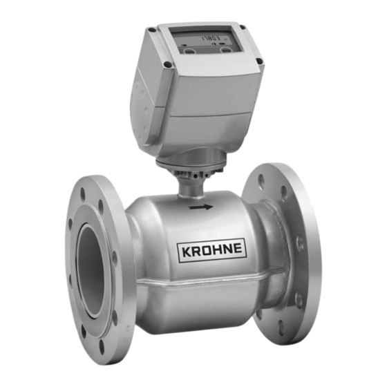 KROHNE WATERFLUX 3070 Schnellstartanleitung
