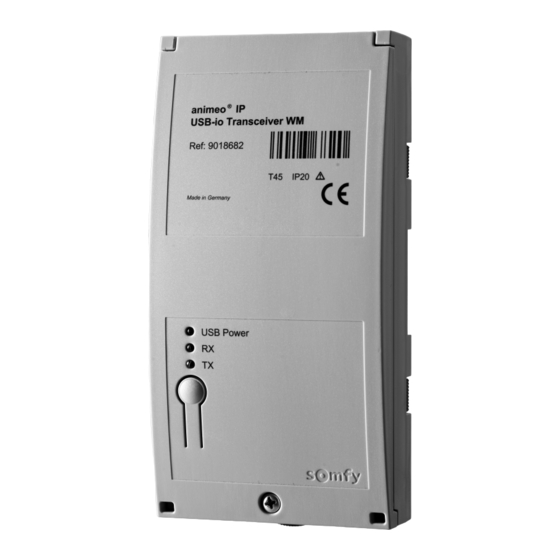 SOMFY animeo IP USB-io Transceiver WM Gebrauchsanweisung