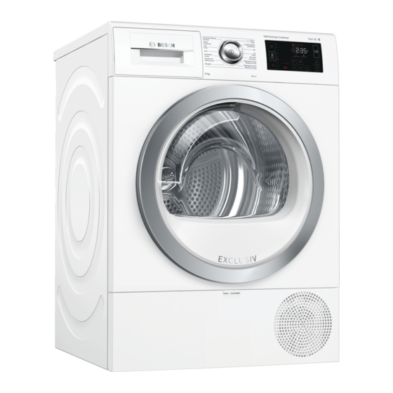 Bosch WTU889MFG Gebrauchs- Und Aufstellanleitung