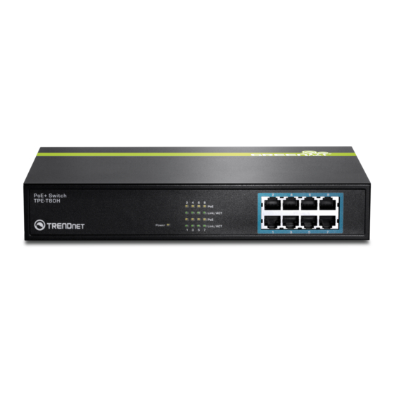 TRENDnet TPE-T80H Anleitung Zur Schnellinstallation
