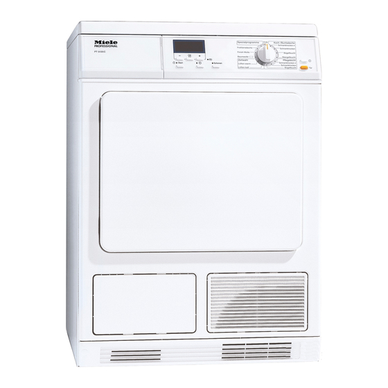 Miele PT 5135 C Marathon Gebrauchsanweisung Und Aufstellanweisung
