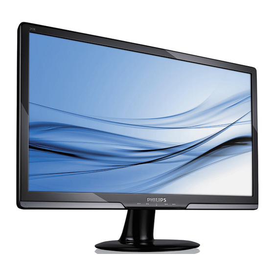 Philips 243E2 Bedienungsanleitung
