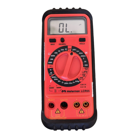 Wavetek Meterman LCR55 Bedienungsanleitung