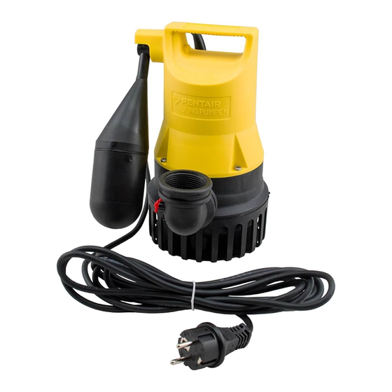 Pentair Jung Pumpen U3 Serie Originalbetriebsanleitung