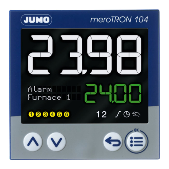 JUMO meroTRON 104 Betriebsanleitung