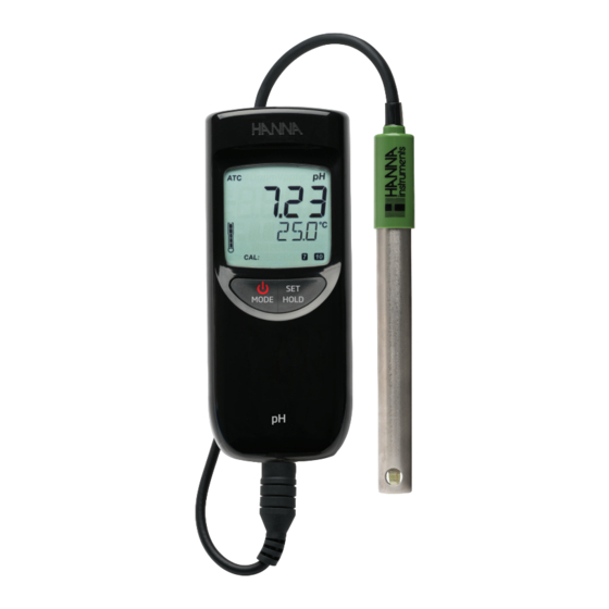 Hanna Instruments HI991001 Bedienungsanleitung