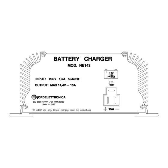 Nordelettronica NE143 15A Bedienungsanleitung
