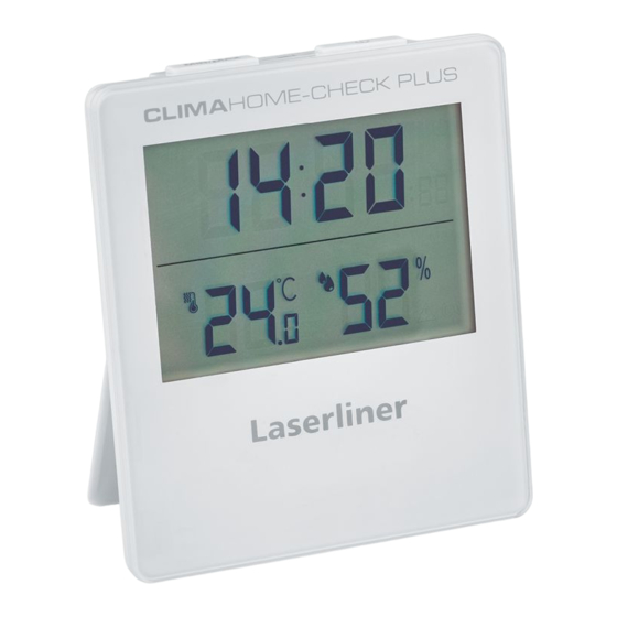 LaserLiner ClimaHome-Check Plus Bedienungsanleitung