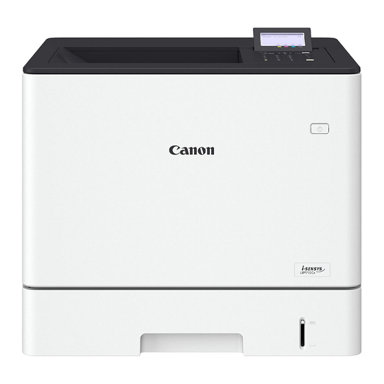 Canon i-SENSYS LBP710Cx Erste Schritte