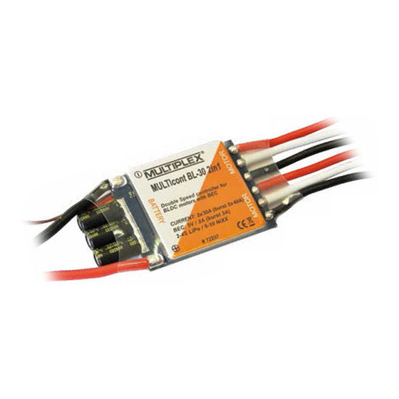 Multiplex MULTIcont BL-20 S-BEC Bedienungsanleitung