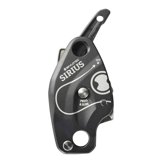 Skylotec SIRIUS Gebrauchsanleitung