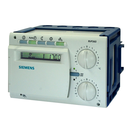 Siemens RVP36 Serie Installationsanleitung