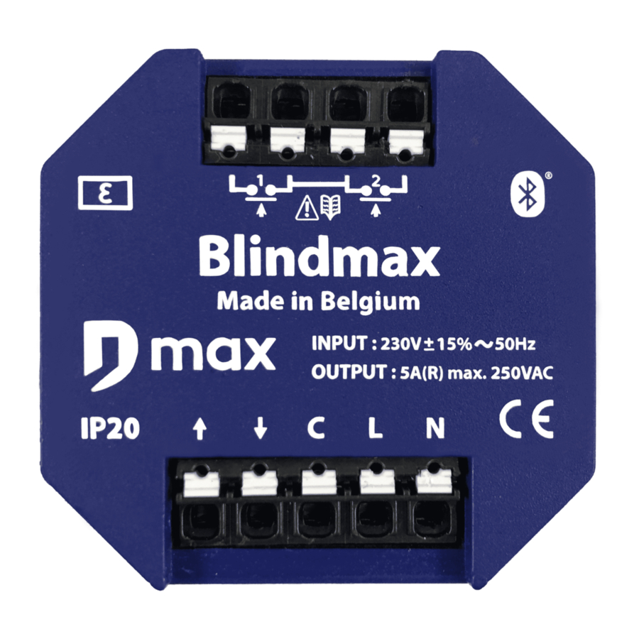 Max Blindmax BLE Bedienungsanleitung