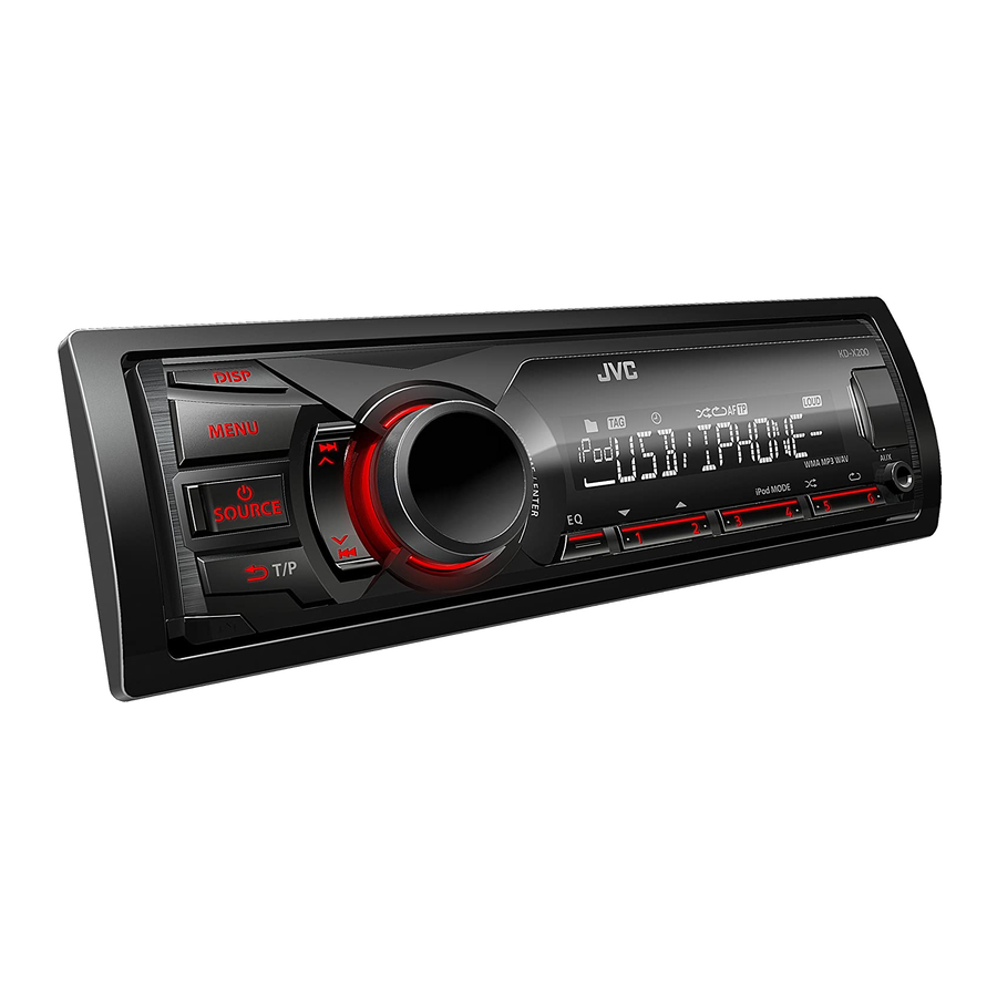 JVC KD-X200 Bedienungsanleitung
