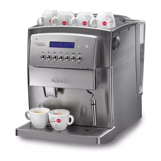 Gaggia Titanium Gebrauchsanweisung
