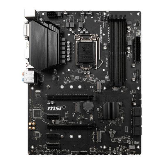 MSI Z390-S01 Bedienungsanleitung