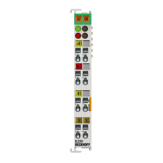Beckhoff KL3201 Dokumentation