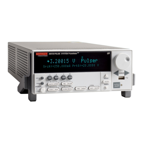 Tektronix Keithley 2601B-PULSE Schnellstart Handbuch