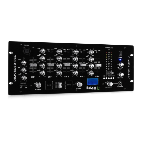 Ibiza sound DJM95USB-REC Bedienungsanleitung