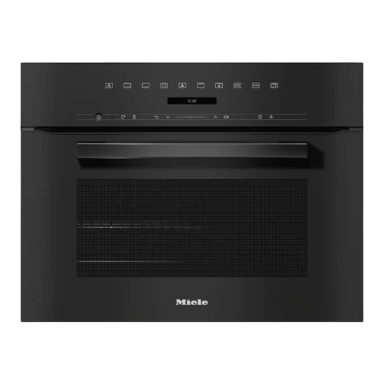 Miele H 7244 B Gebrauchs- Und Montageanweisung