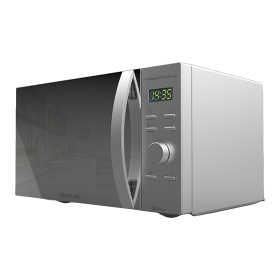 cecotec PROCLEAN 9110 FULL INOX Bedienungsanleitung