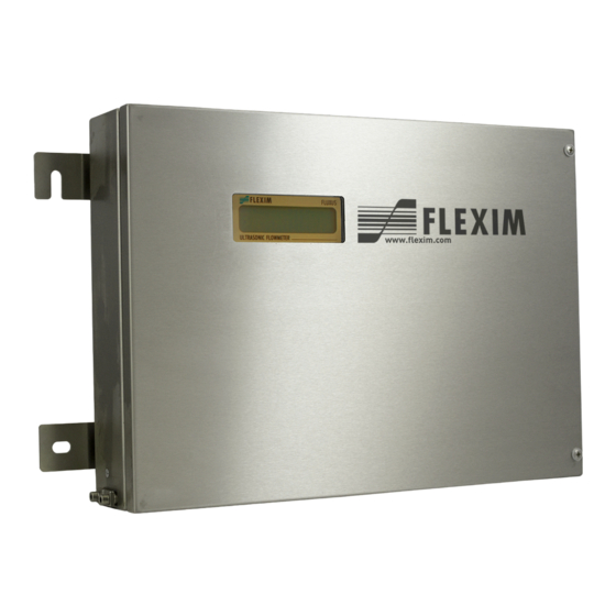 Flexim FLUXUS F706 Betriebsanleitung