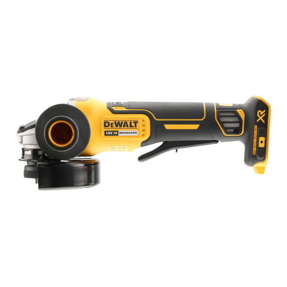 DeWalt DCG406 Bersetzt Von Den Originalanweisungen